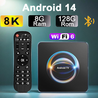 X88 Android14 RK3528 Smart TV Box Support 2.4G/5.0G WiFi6 8K Video 128G Rom BT5.2 Google YouTube Voice Set Top Box Media Player