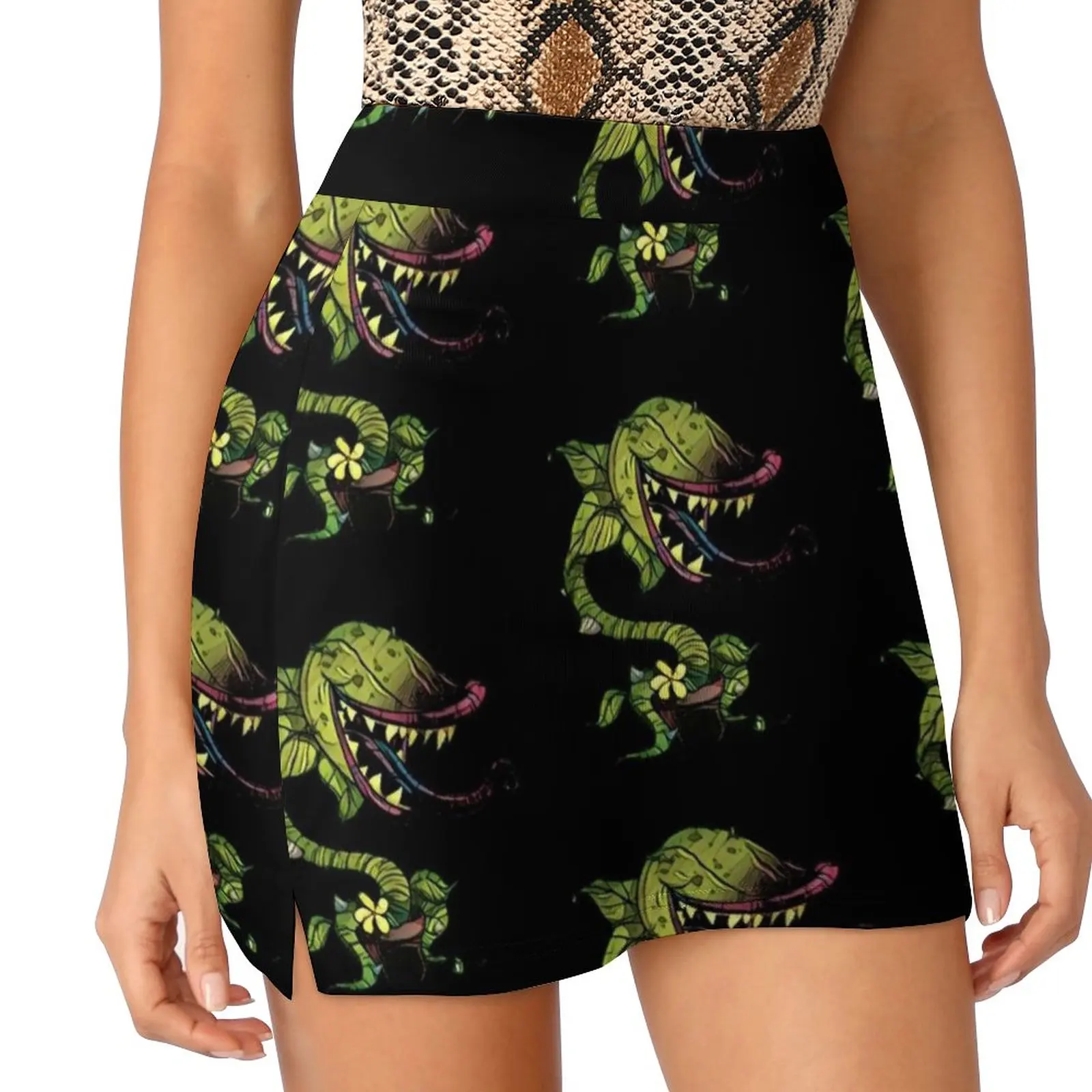 Little Shop Of Horrors-Feed Me Seymour! Women's skirt Y2K Summer Clothes 2022 Kpop Style Trouser Skirt With Pocket Little Shop