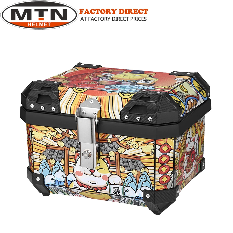 36L LUCKY CAT Motorcycle Trunk for R1250GS F850GS G310gs F750gs Top Rear Luggage Tool Tail Box Motorcycle Tail Box