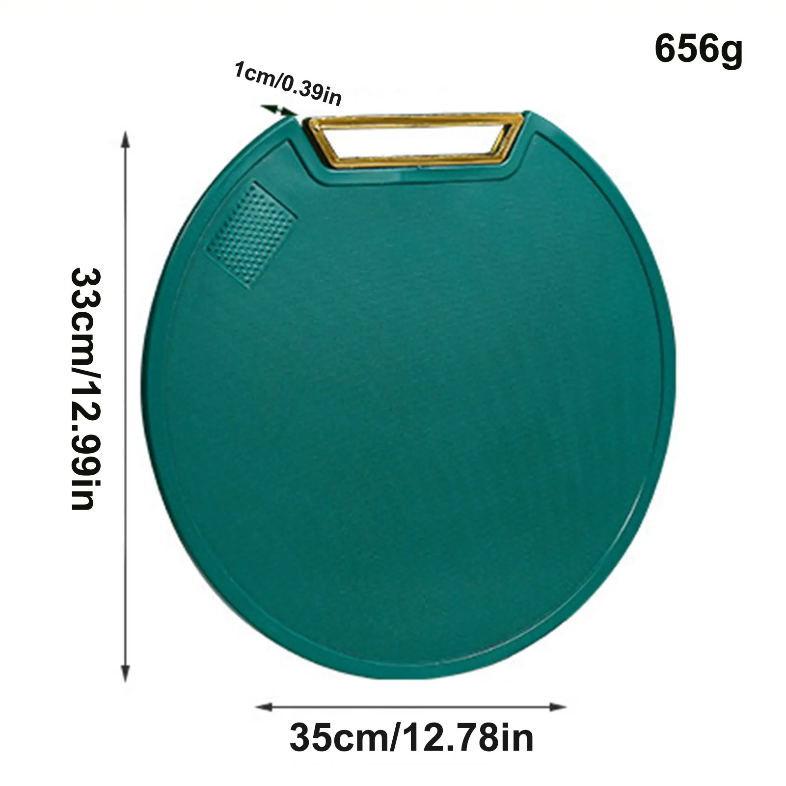 Chopping Board Reversible Extra Thick PE Cutting Boards Non-slip And With Rotatable Easy Grip Handle Sterile Cook Tool