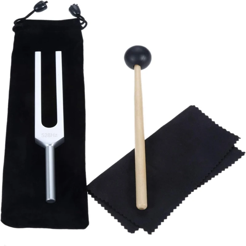 

528 Hz Tuning Fork, Silver Solfeggio Tuning Forks 528 Hz for Healing, Musical Instrument, Meditation, Relaxation