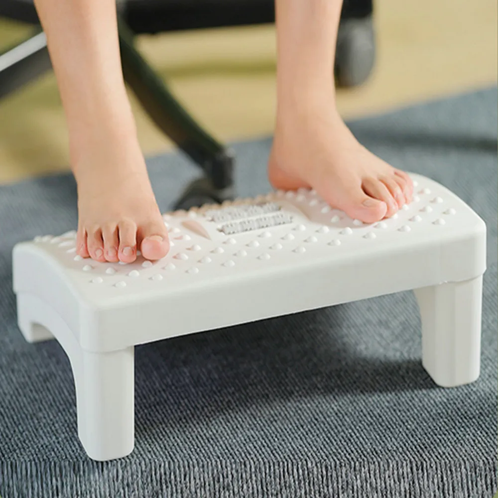 

Подставка для ног пластиковая с массажными роликами, 1 шт., для офиса, дома и путешествий