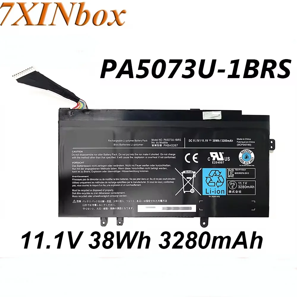 

7XINbox 11.1V 38Wh 3280mAh PA5073U-1BRS PABAS267 Original Laptop Battery For Toshiba Satellite U925T U920T 01Q/01G/023 Series