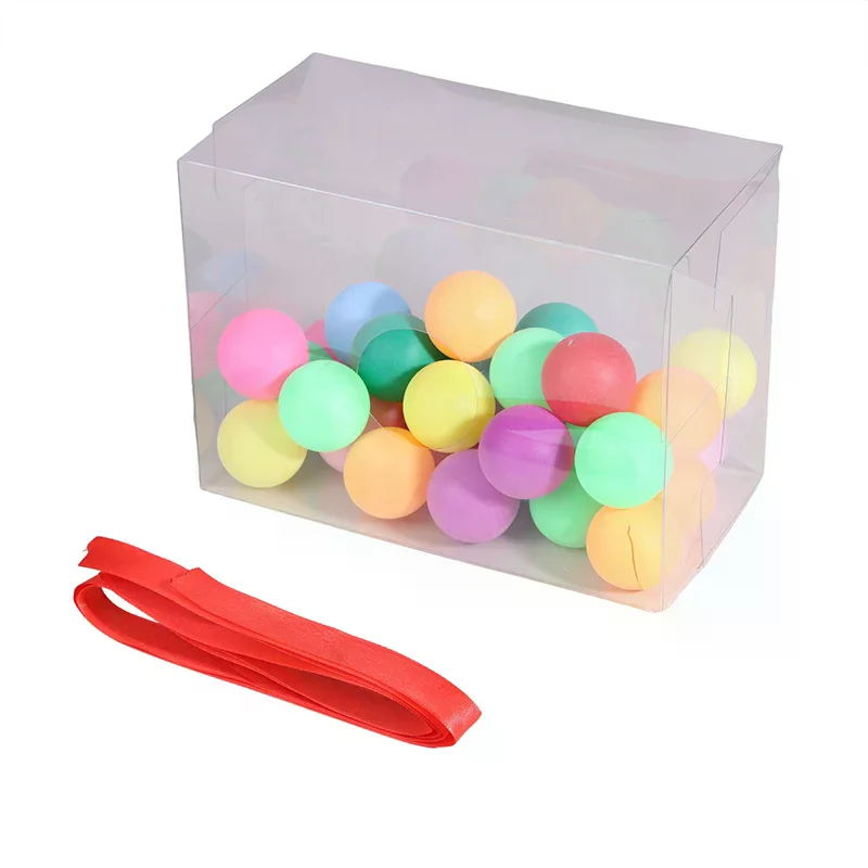 Ensemble de jeu de balançoire avec 30 balles colorées ; Un jeu parfait de construction d'équipe pour les fêtes familiales intérieures/extérieures pour adultes et enfants.