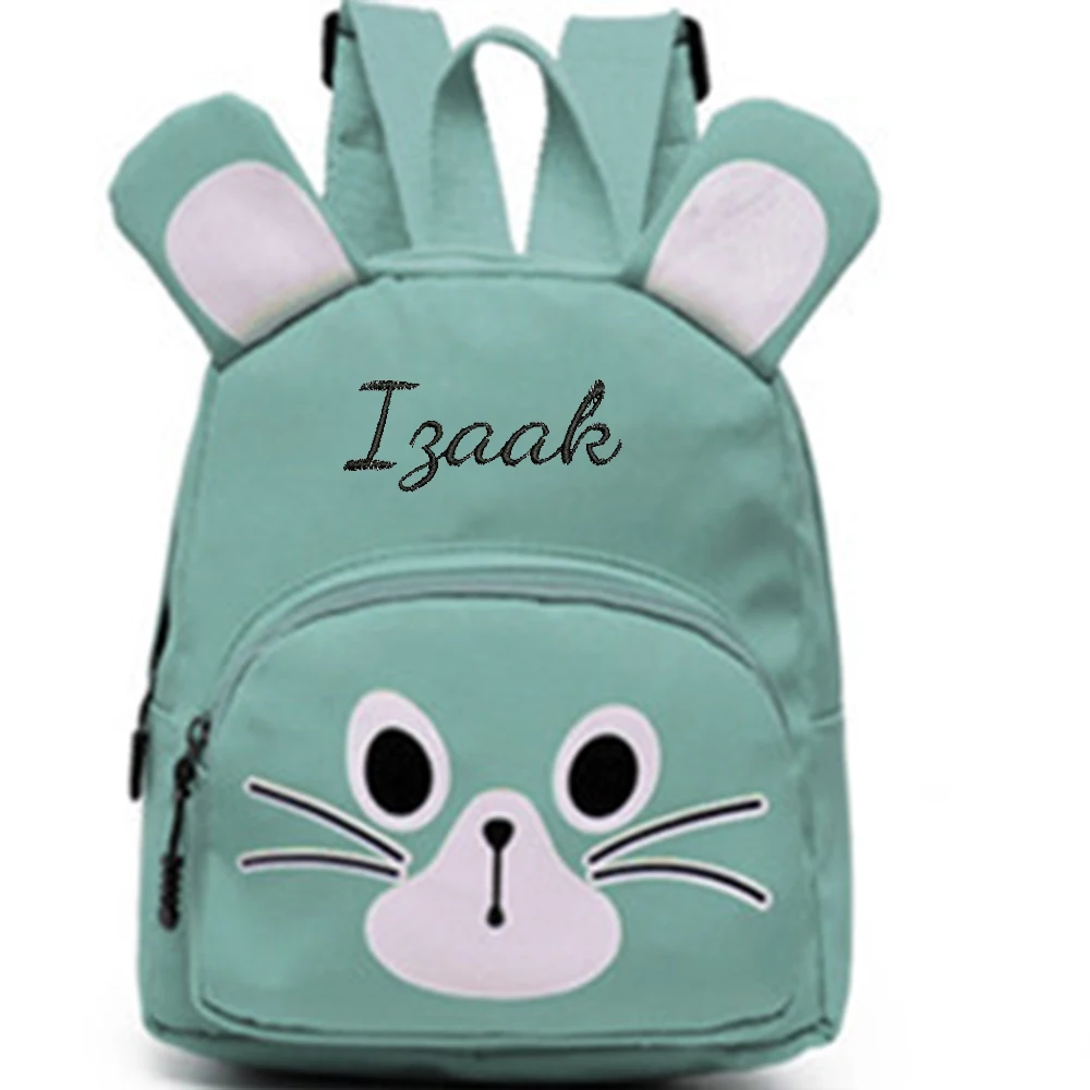 Personalized Customi Name For Children\'s Backpack, New Embroidered Kindergarten Baby Boys And Girls Travel Cute Backpack