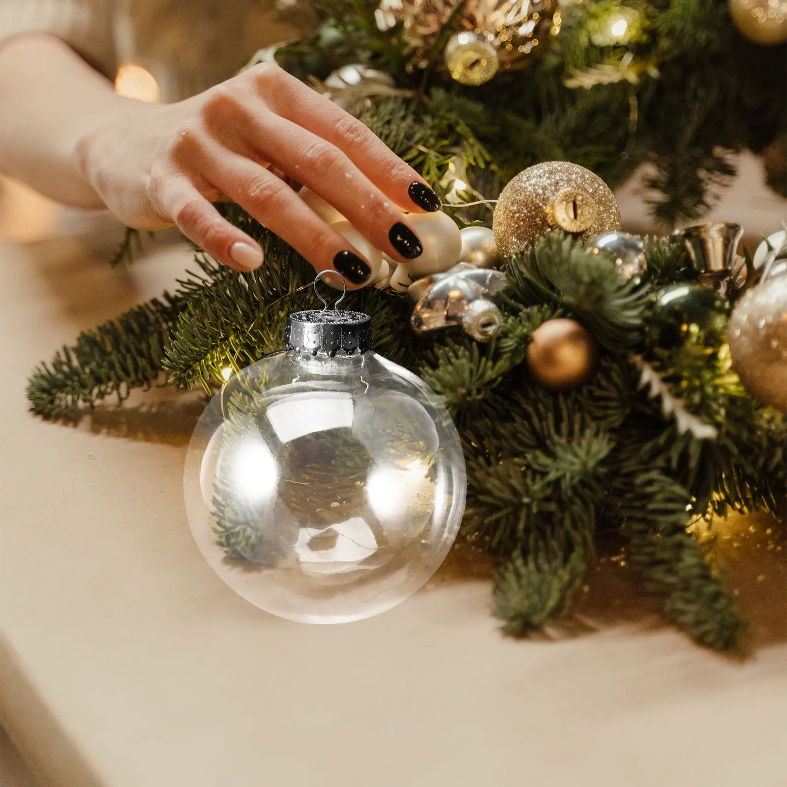 

10 Pcs Christmas Ball Decor Ornament Xmas Tree Balls for Decoration Ornaments Decorations