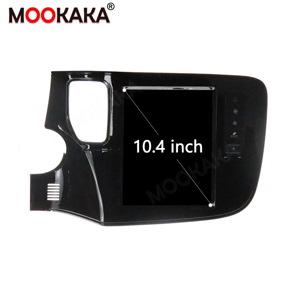 10.4 inch Android 13.0 8+256GB Car Player For Mitsubishi Outlander 2014 - 2018 Tesla Style Car GPS Navi CarPlay Unit DSP Stereo