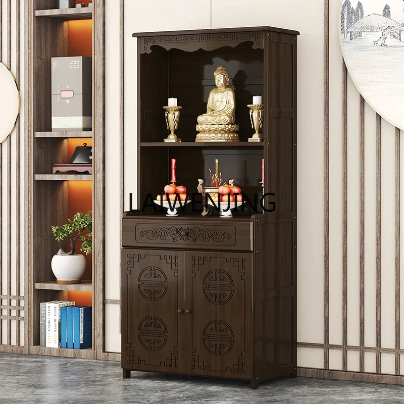 MJY New Chinese Buddhist Cabinet Household Devotion Table Shentai Bodhisattva God of Wealth Cabinet