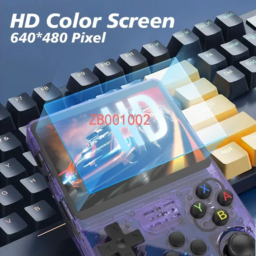 

64GB Retro Handheld Video Game Console R36S with New Upgrade Linux System 3.5 Inch IPS Screen Portable Pocket Player for Games