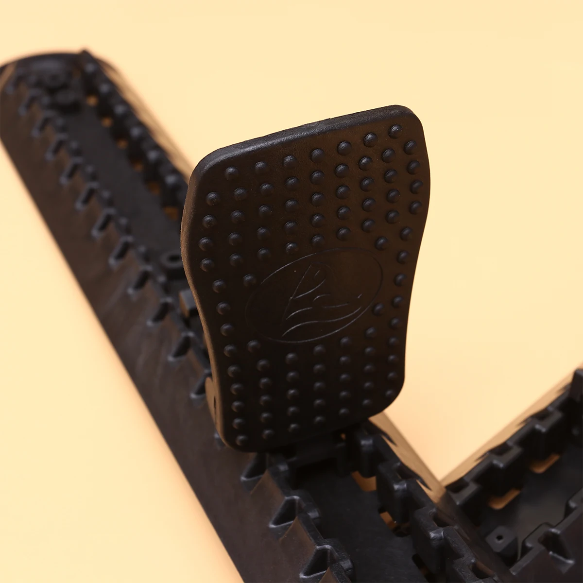 قطعتان من دواسة التجديف للزورق، ملحقات قارب الصيد المتينة، لوازم التجديف البلاستيكية المدمجة، معدات الرياضات المائية الخارجية باللون الأسود