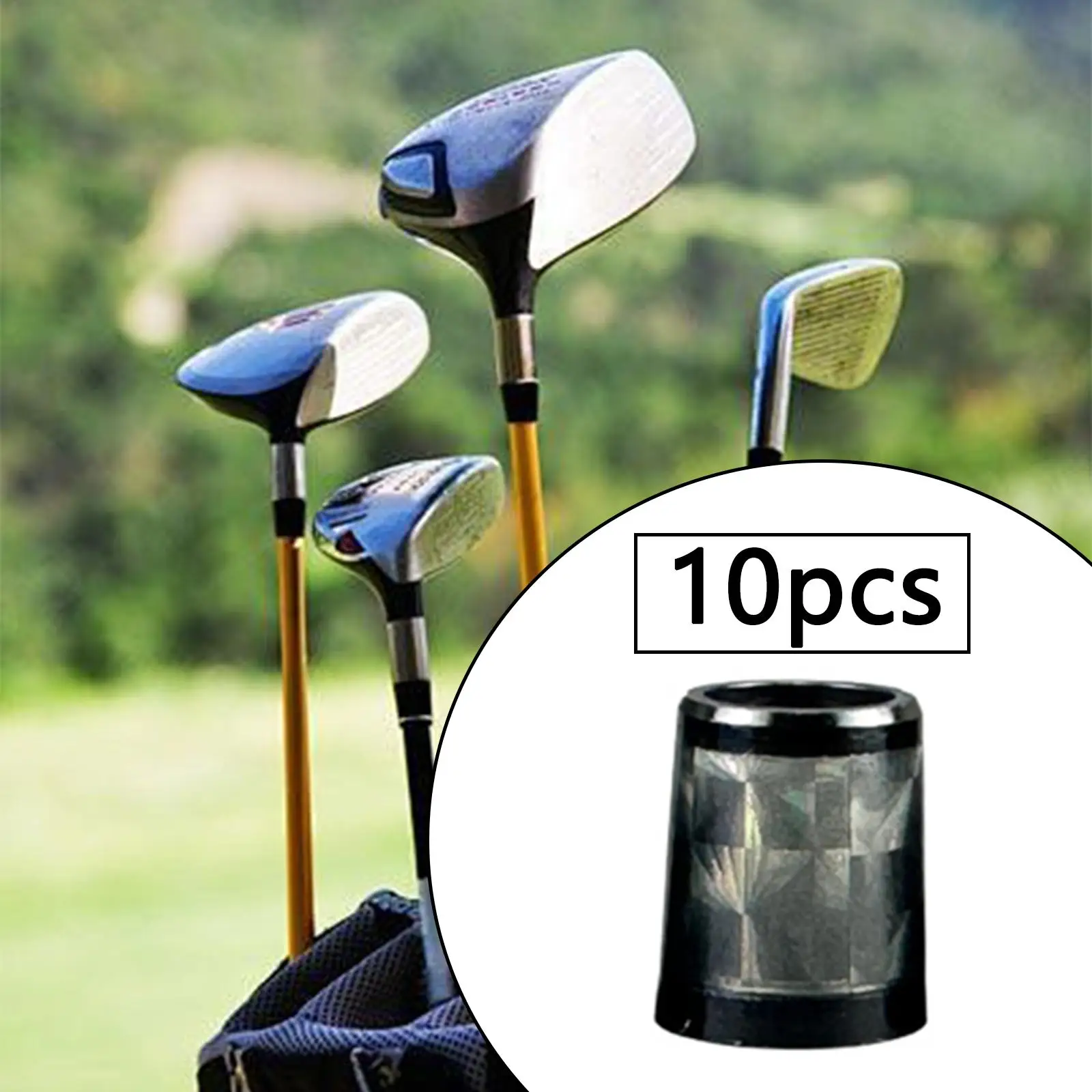 

10 Pieces Golf Ferrules, Covers, Premium Repair Parts, Adapter Lightweight Portable Replacement, Golf Sleeve for Iron Wedge