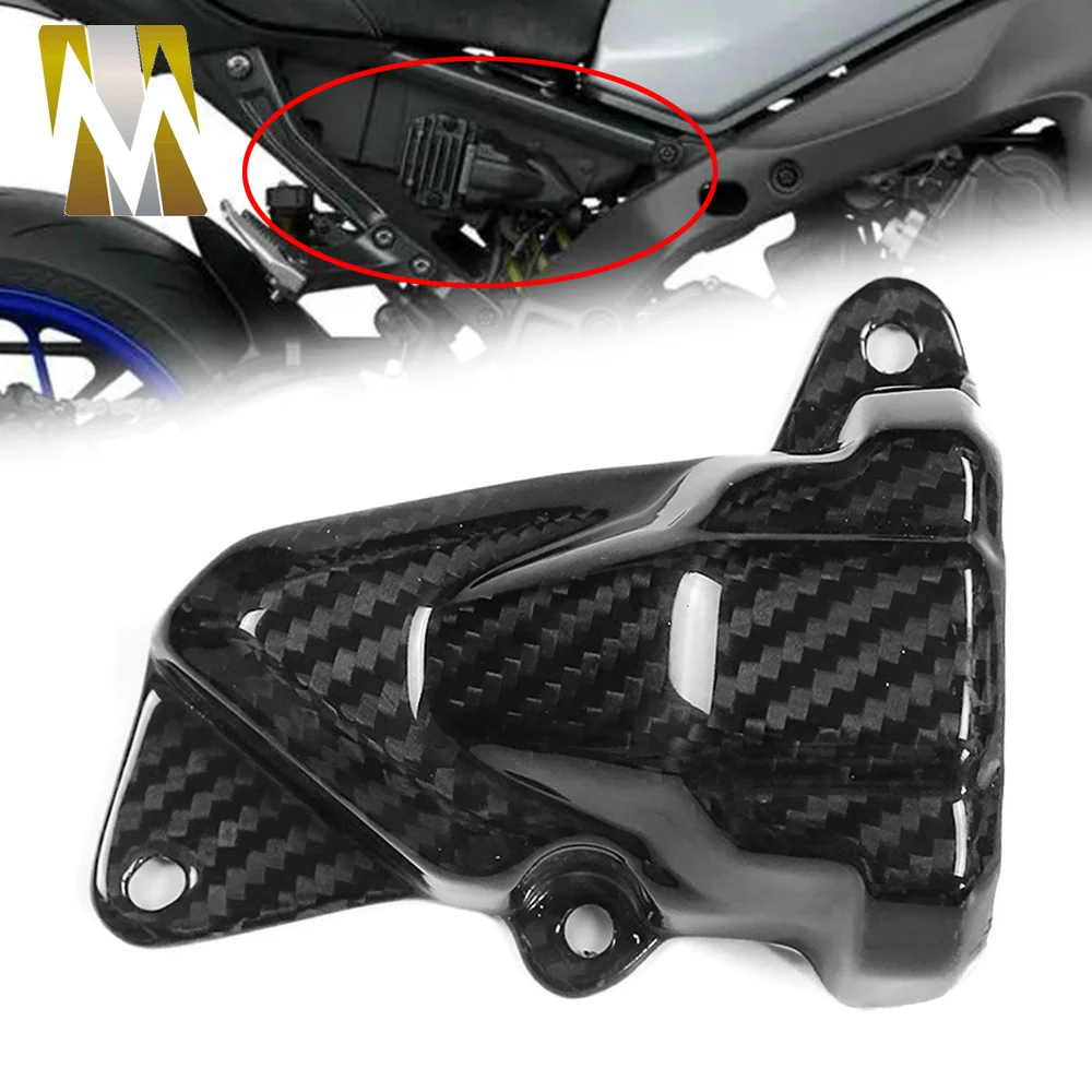 

Motorcycle Side Panel Small Cover Decorative Fairing Kit Carbon Fiber For YAMAHA MT09 FZ09 2021 2022 2023 MT-09 Accessories