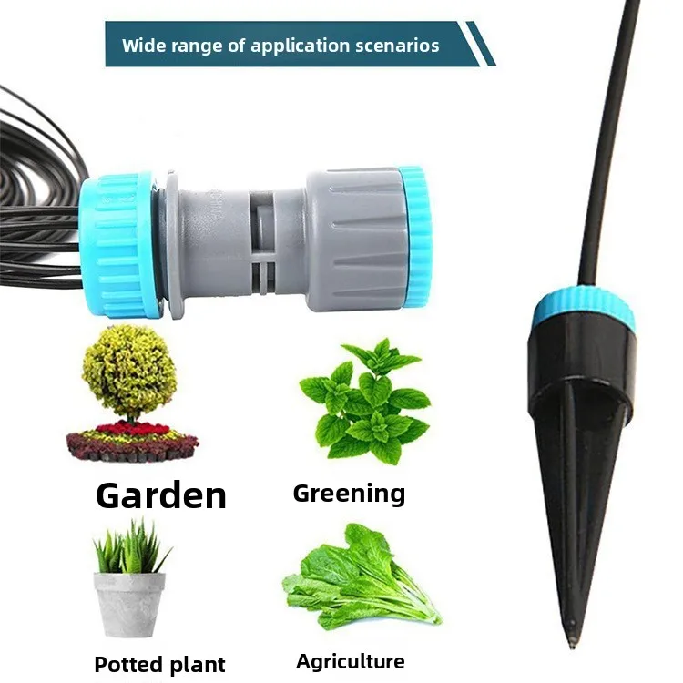 4-Punkt- und 6-Punkt-Bewässerungsset mit 10 Tropfern für Gartenbewässerung, Lazy Flower Watering, Haushalts-Sickerbewässerung und Tropfbewässerungssystem – Detail 1