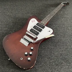 Electric Guitar Firebird, 6 strings, sunburst color, Well crafted，Rosewood Fingerboard，High Quality,Fast Shipping