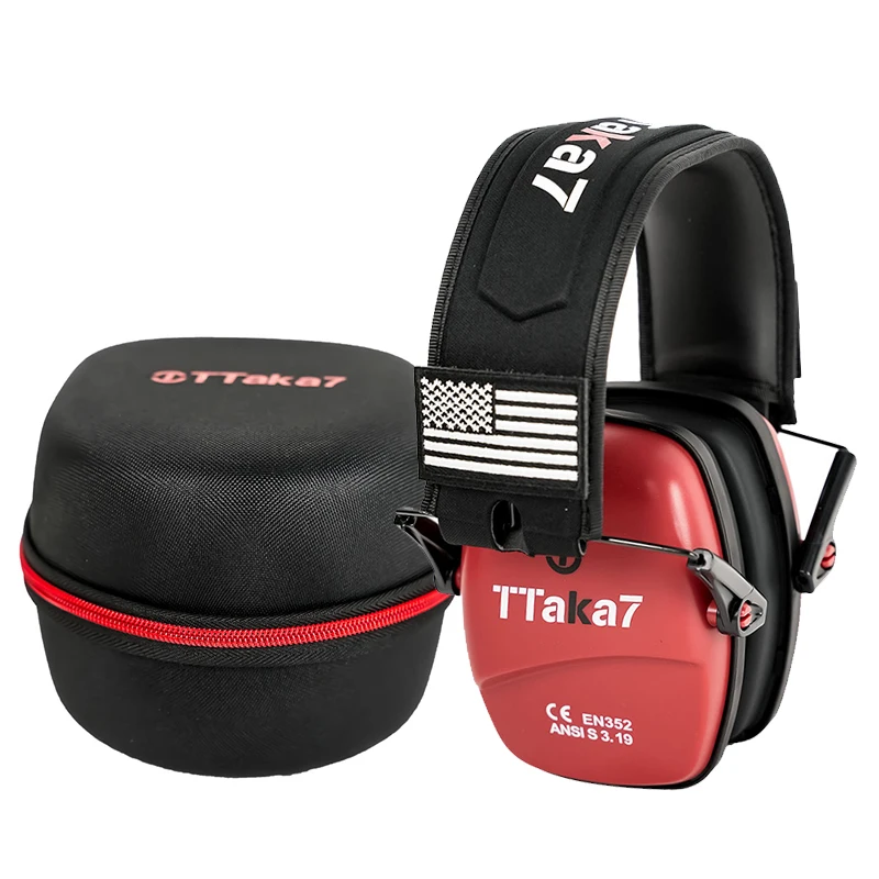 أكواب أذن عصرية TTAKA7، أكواب أذن قابلة للطي مثبتة على الرأس، لا تحتاج إلى مصدر طاقة. تقليل الضوضاء السلبية، المطابقة غير الرسمية