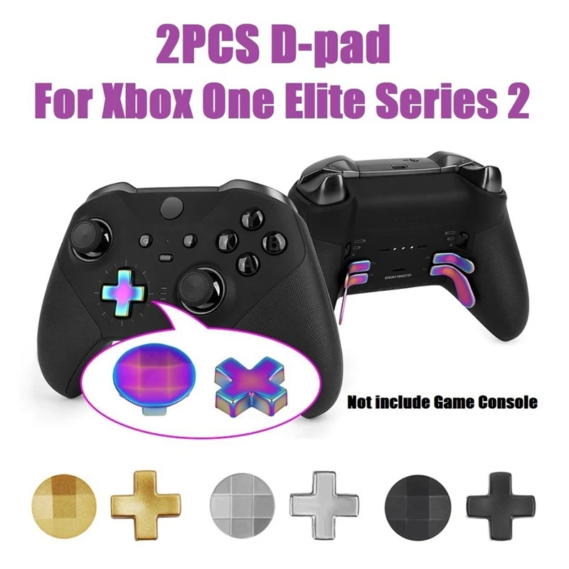 B03B-For  One Elite Series 2 2PCS D-Pad Gaming Metal Controller Parts Replacement Controller Component Set