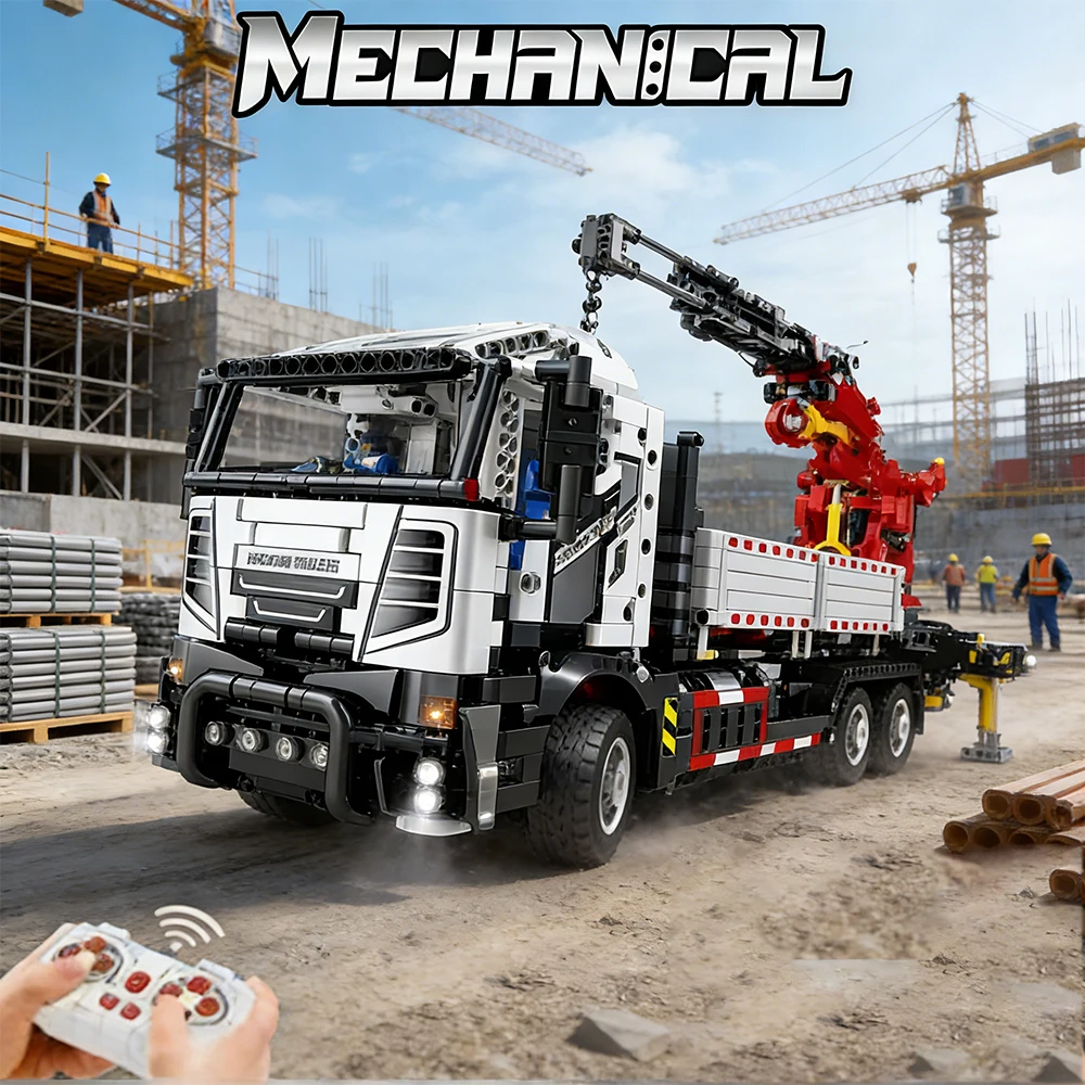 Grúa Mecánica de Ingeniería de Potencia de 2328 Piezas |   Bloques de Construcción de Control Remoto |   Rompecabezas de Alta Dificultad de Ensamblaje
