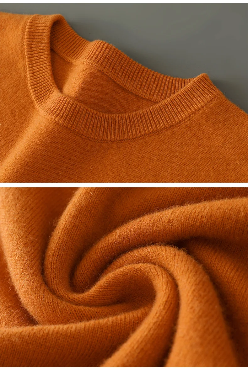 2026 Frühjahr/Sommer Neu Rundhals Herren Kurzarm Einfarbiges Strickshirt Mode T-Shirt Wolle Kurzarm Große Locker Sitzende Passform – Detail 35