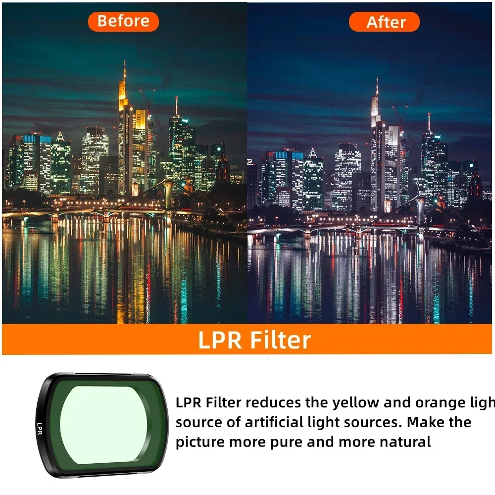 LPR/Star 8X Lens Filter for DJI OSMO Pocket 3,Drone Gimbal Camera Lens to Improve Picture For DJI Pocket 3 Accessorry