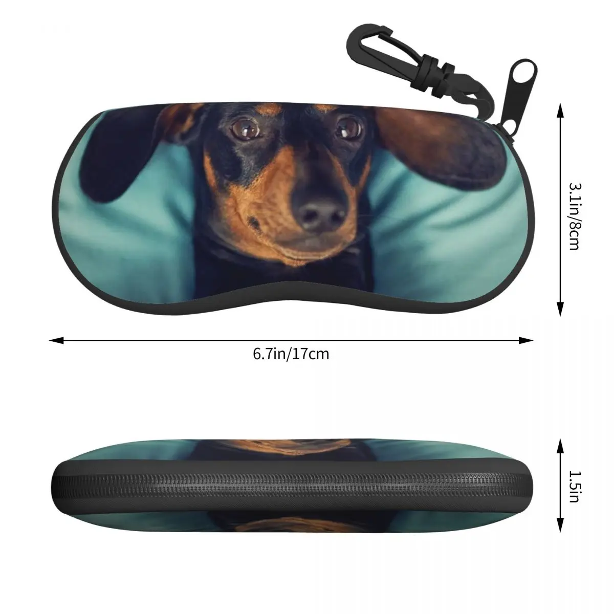 Dachshund Shell Eyeglasses Protector Cases Fashion Sunglass Case Badger Sausage the Wiener Dog Glasses Bag