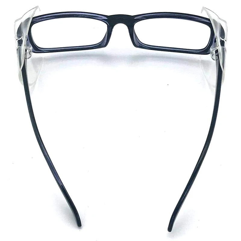 BAAY – lunettes de sécurité à enfiler, protections latérales transparentes, adaptées à la plupart des lunettes (M-L), 8 paires