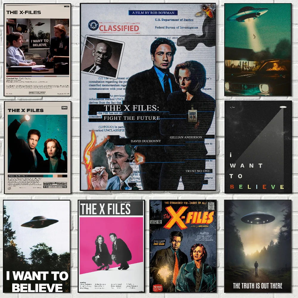 Tenture Murale Fortiaboott X-Files I Want To Believe Poster 70x100 Cm - Décoration Salon Chambre