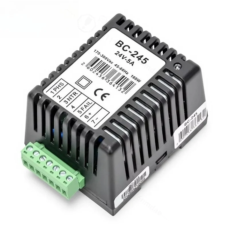 BC-125 BC-245 Intelligent Battery Charger 12V 24V 5A Float Charge Tool for Generator Set Maintenance