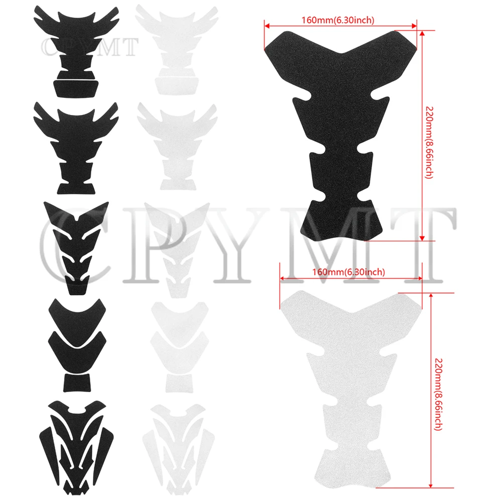 

Motorcycle Frosted Sticker Decal Gas Oil Fuel Tank Pad Protector Sticker Fit for Honda Yamaha Suzuki Kawasaki