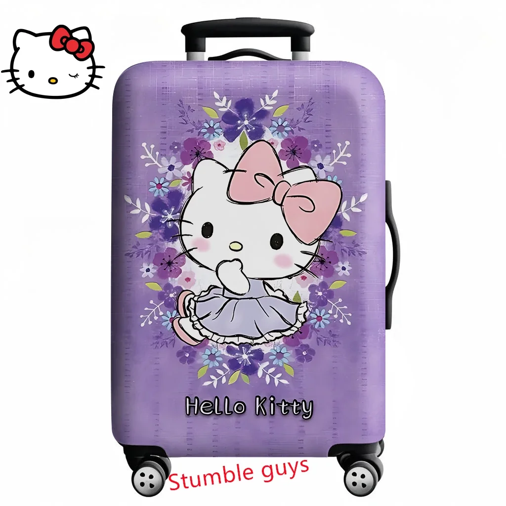 

Kawaii Hello Kitty Suitcase Protector Cover Fits 18-32 Inch Travel Bags Anime Style
