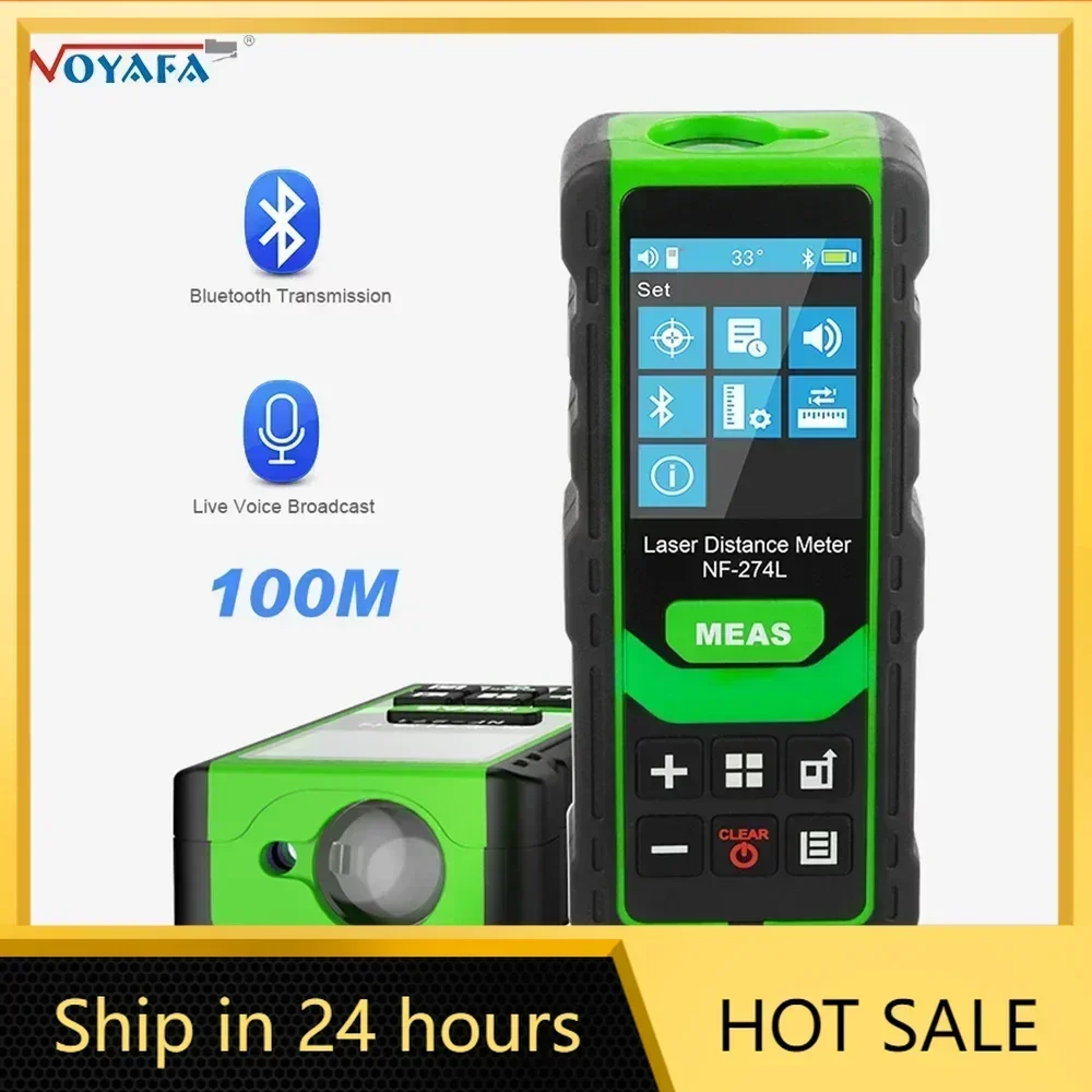 Noyafa NF-274L Laser Distance Meter Electronic Roulette Digital Tape Rangefinder Trena Metro Range Finder Measuring