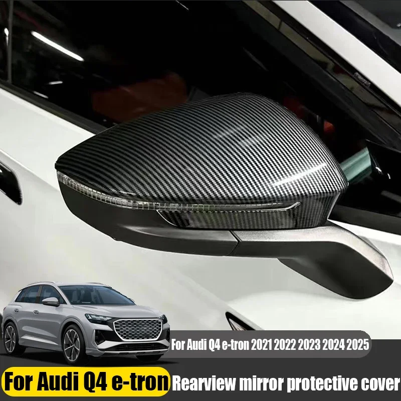 Rearview mirror protective cover car exterior decoration products anti-collision For Audi Q4 e-tron 2021 2022 2023 2024 2025