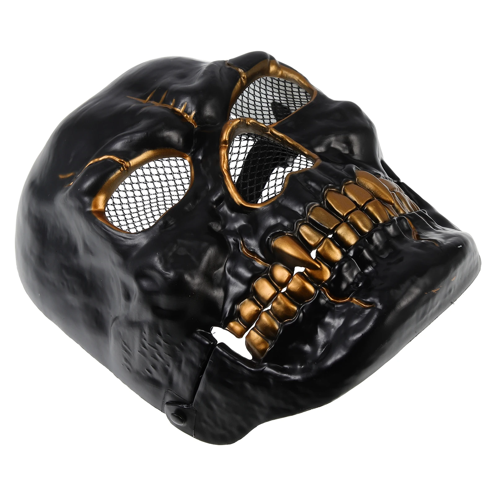 Skull Facial ตกแต่งหน้ากากเครื่องแต่งกายฮาโลวีนสําหรับอุปกรณ์ประกอบฉากที่น่ากลัวสยองขวัญหน้ากากพลาสติกหมวกปาร์ตี้