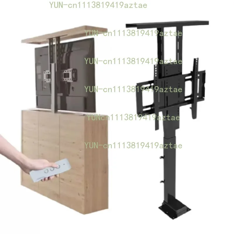 32‑80Inch Motorized Height‑Adjustable Lifting Bracket Unit, Remote‑Control Jig For Display Hidden Installation Assembly