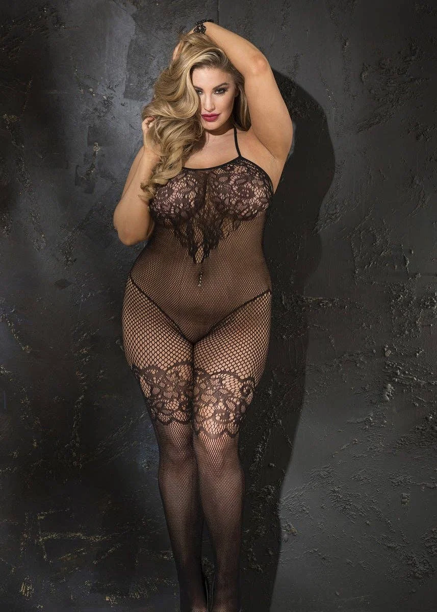 حجم كبير الملابس الداخلية جنسي النساء المثيرة بوديستوكينج الملابس الداخلية Crotchless شبكة صيد السمك كامل الجسم جوارب مفتوحة المنشعب الجنس الملابس #2