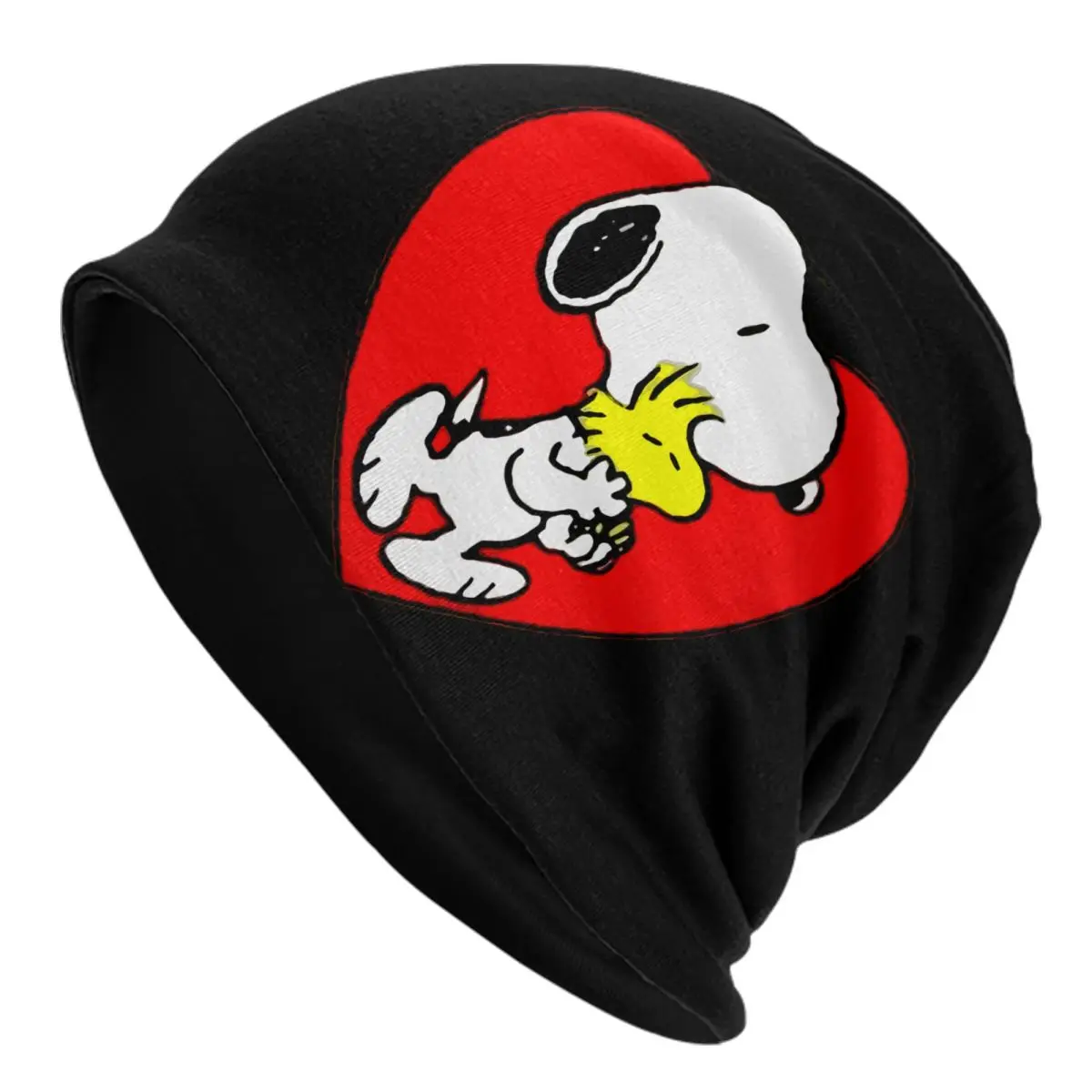 

Изготовленная на заказ S-Snoopys Woodstock Heart Bonnet Hat Вязаные шапки для мужчин и женщин в стиле хип-хоп унисекс для взрослых зимние теплые шапки шапка