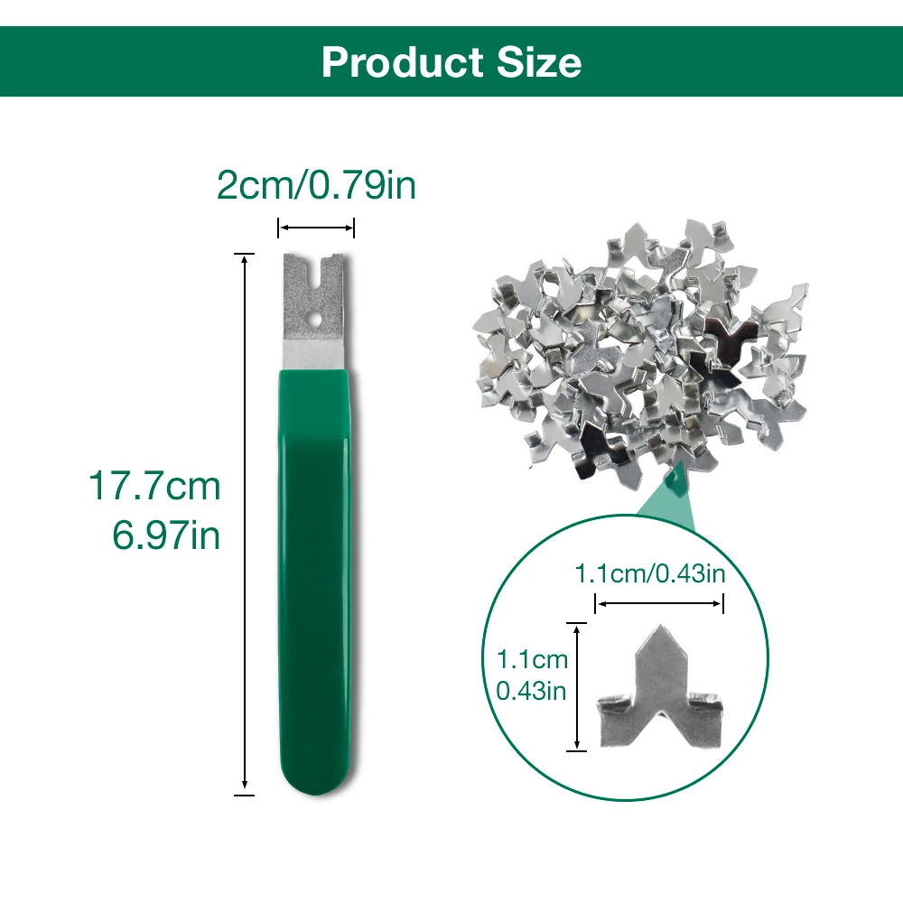 1PC Glazing Push Point Driver Tool, Glazier Setting Tool With 50 Push Points, Galvanized Iron Material For Framing Glass Picture