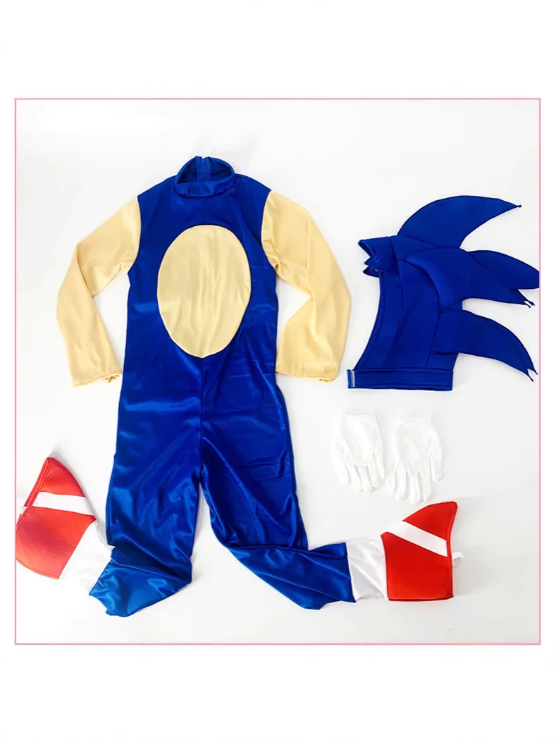 

Костюмы для косплея на Хэллоуин, Ежик Соник, персонаж для косплея, нарядные карты Эми Росс, аксессуары, подарки