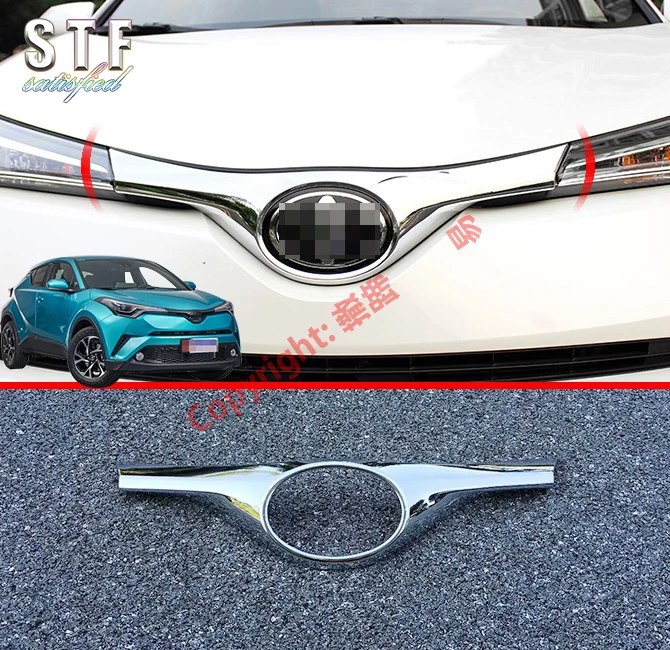 

ABS Chrome Front Grille Around Trim For Toyota C-HR CHR 2017 2018 2019 Car Accessories Stickers