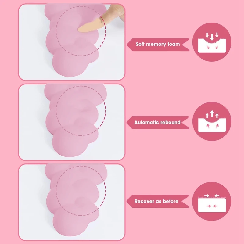 1 Stück Wolken-Mauspad, Handgelenkstütze, Leder, wasserdicht, Untersetzer, ergonomische Handballenauflage, Lila, für Computer, Laptop, Büro, Arbeit, PC