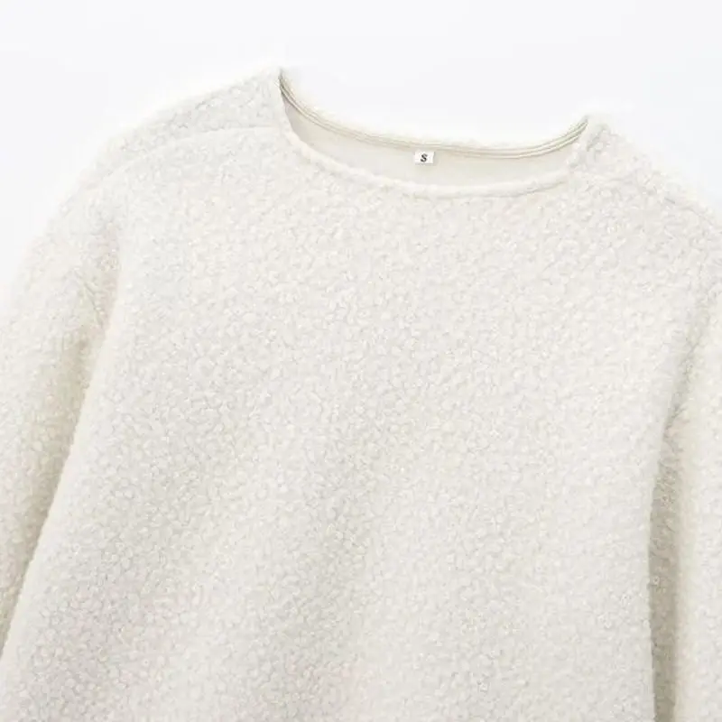 عارضة Faionable فرو الضأن تقسم Jaet المرأة ort ملابس خارجية الخريف الشتاء جديد وصول الشارع Sle ألياف البوليستر #2