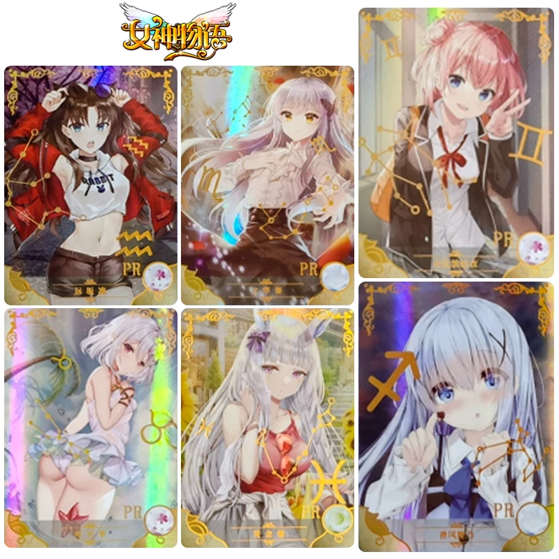 

Goddess Story pr series Bronzing flash card Tohsaka Rin Yor Forger Anime characters Collection card Cartoon toys Christmas gift