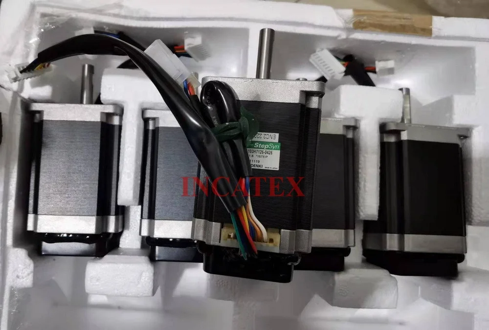 SWF Sunstar Embroidery Machine Spare Parts Genuine SANYO DENKI X-Axis Stepping Motor X-Axis Engine TYPE 103H7126-0426