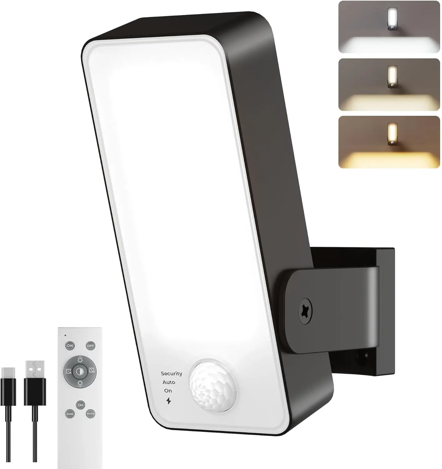 

Rechargeable Motion Sensor Outdoor Light, 10000mAh Battery, 600 Lumen, Waterproof with Remote Control