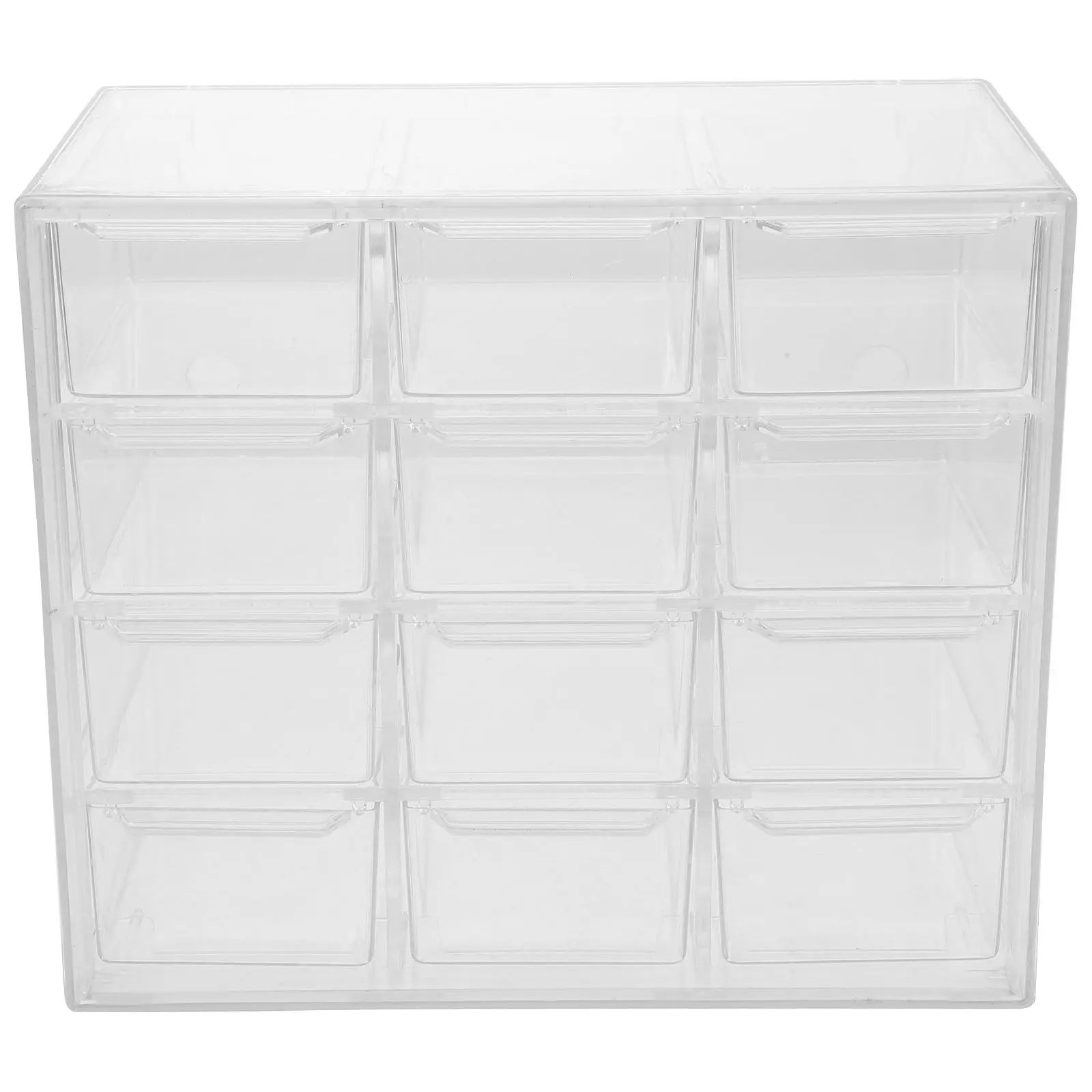 

Transparent 12 Grid Dustproof Storage Box Desk Drawer ganizer Jewelry Case Desktop Container Stationery Household Solution