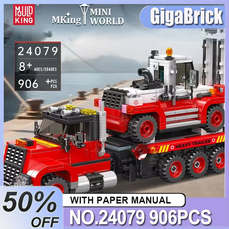 

IN STOCK Mould King 24079 Forklift Transport Truck Model Building Blocks Bricks Puzzle Assembly Children Toy Birthday Gift Kids