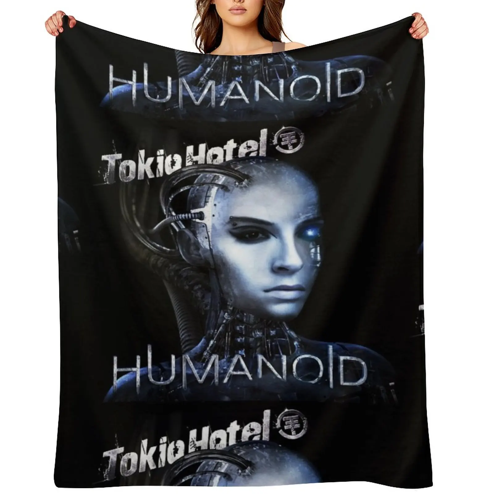 

tokio-hotel logo humanoid Throw Blanket Nap Blankets Sofas Of Decoration warm for winter funny gift Blankets