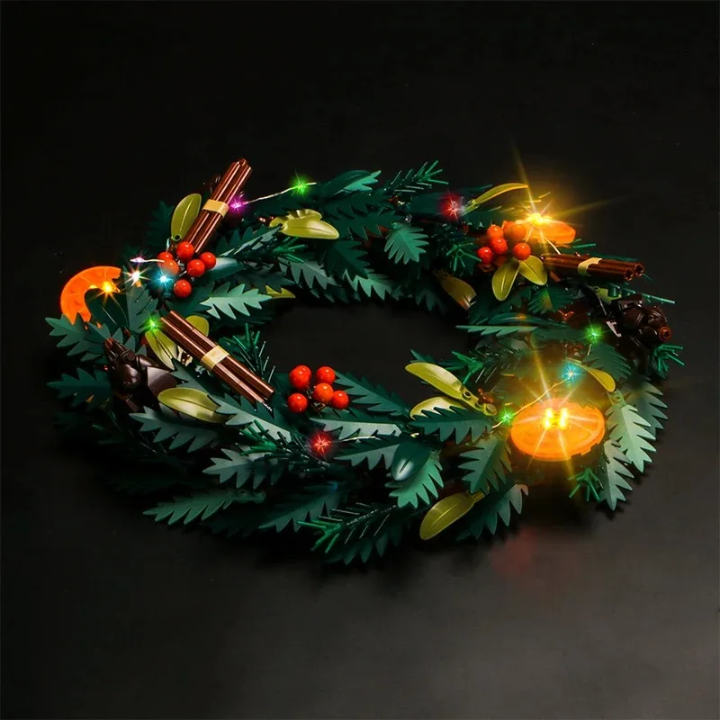 Led Lighting Kit For 10340 Creator Expert Christmas Wreath Not Include Building Blocks (Only Lighting Set)