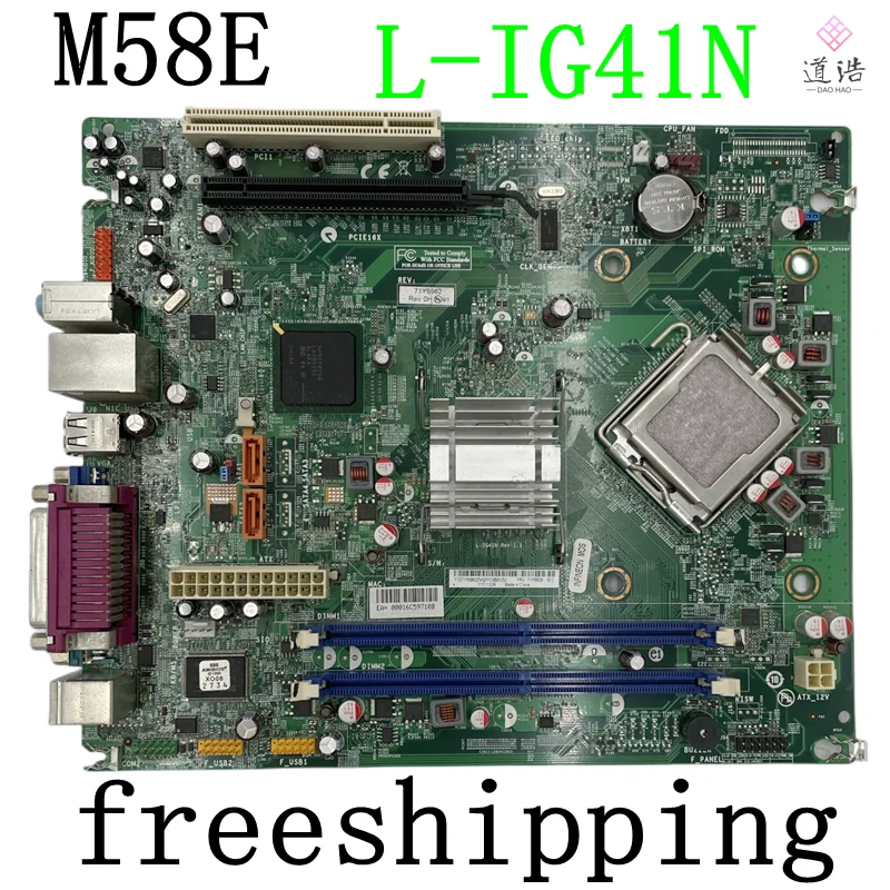 

L-IG41N For Lenovo Thinkcentre A58 M58E Motherboard DDR2 VER:1.1 Mainboard 100% Tested Fully Work