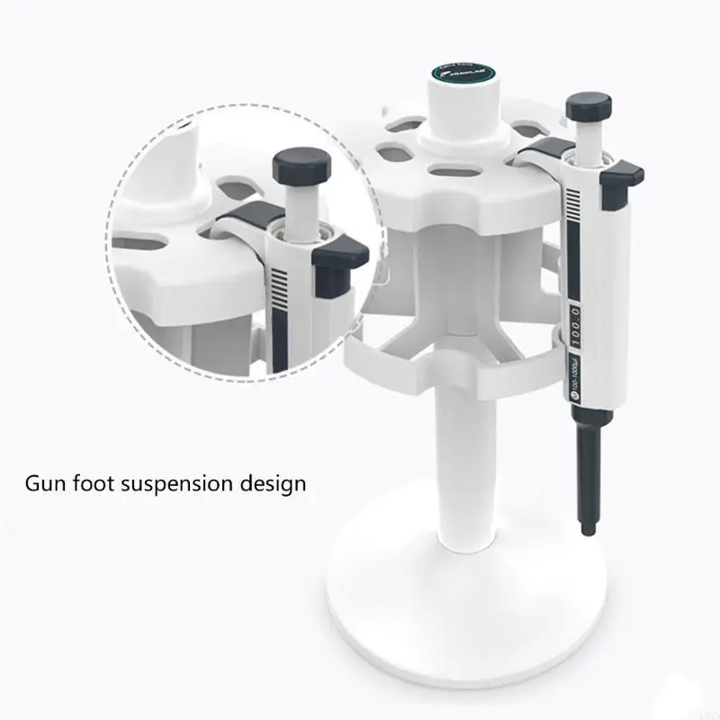 Lab Pipettor Holder Rotatable Micropipette Storage Stand Labs Pipette Rack 