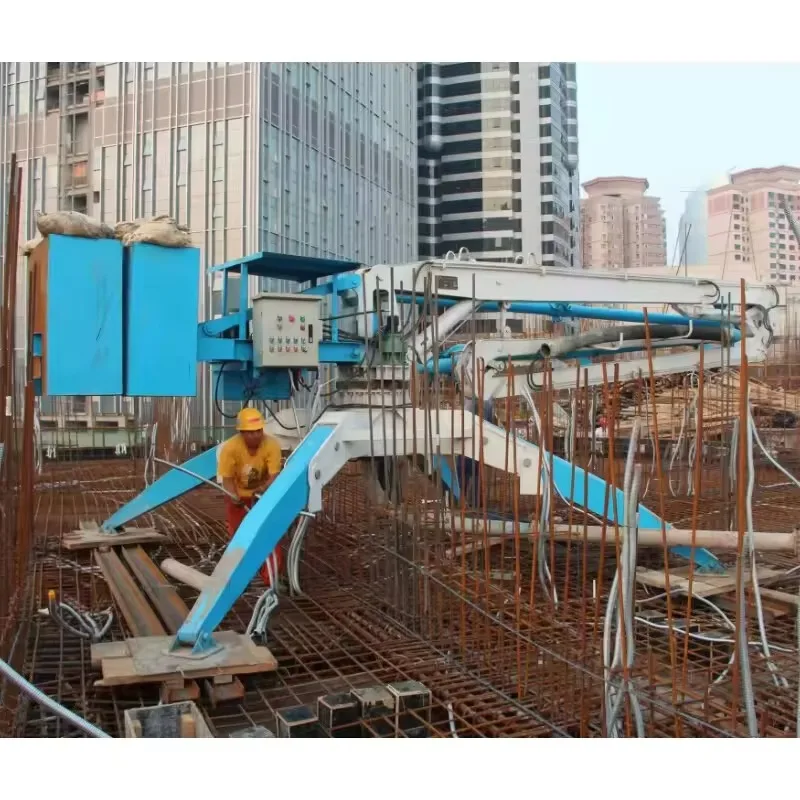 12m 15m 18m Spider Concrete Placing Boom Fixed/Mobile Placing Boom Electric Hydraulic Type Short Turning Radius 380V
